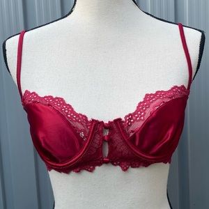 Out from under urban outfitters red lace bralette 32C